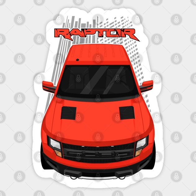 Ford F150 SVT Raptor 2010-2014 - Orange Sticker by V8social